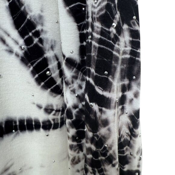 INC International Concepts Maxi Dress Plus Size 2X Black Tie Dye Stretch Rayon - Picture 7 of 9